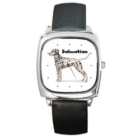 Dalmatian Square Metal Watch