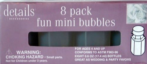 Details Accessories 8 Pack Fun Mini Bubbles