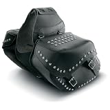 Carroll Leather 7199s Large Throw-Over Slant Saddlebag with Studs by Carroll Leather