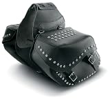 Carroll Leather 7199s Large Throw-Over Slant Saddlebag with Studs