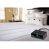 Sunbeam Vertical Quilted Heated Mattress Pad with ComfortTech Controller, Queen