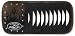 PlastiColor 006231R03 Orange County Choppers Flames Logo Studded Leather Look CD Visor Organizer