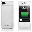 uNu Power DX External Protective Battery Case for iPhone 4S & 4 (Glossy White , Fit All Models iPhone 4 & 4S)
