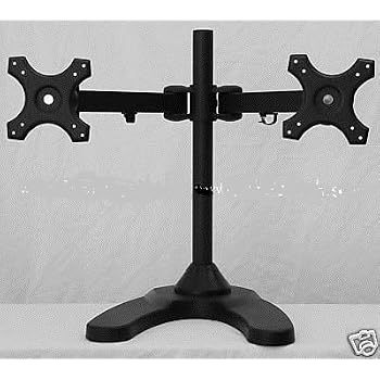 Set A Shopping Price Drop Alert For Dual Freestanding Monitor Stand holds monitors up to 22