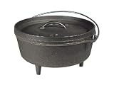 Lodge Original Finish 8-Quart Deep Camp Dutch Oven