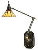 GothamTiffany Style Plug - In Swing Arm Wall Lamp