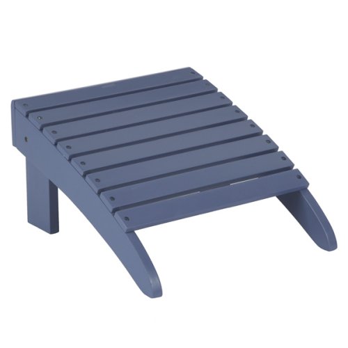 Folding Adirondack Ottoman - Ocean Blue
