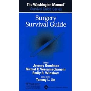 Click here to buy The Washington Manual Surgery Survival Guide by Washington University School of Medicine, Jeremy Goodman, Nirmal Veeramachaneni, and Emily Winslow.