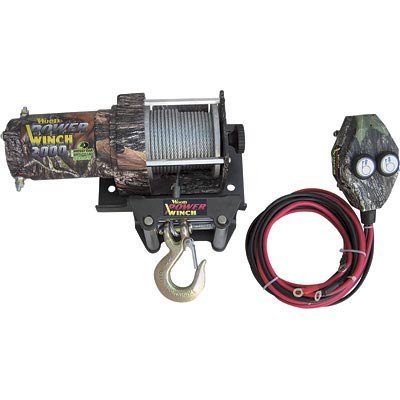 Camouflage ATV Winch - 2000-Lb. Capacity, Mossy Oak New Break-Up Pattern