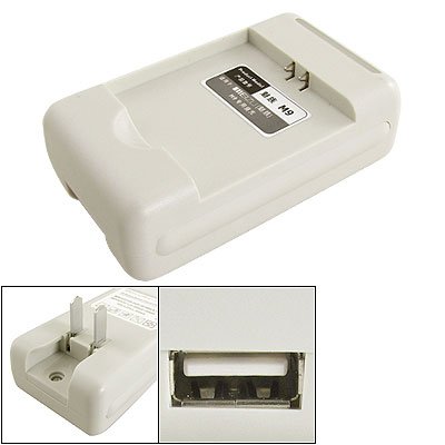 Traveling USB Port 2 Flat Pin Battery Charger for Meizu M9