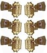 Grover Vintage 3+3 Guitar Machine Heads, Gold