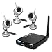 Image of USB 2.0 water-proof Wireless Web Ready DVR Security System w/ 3 Pack Highigh Resolution Indoor/Outdoor Night Vision Surveillance Cameras