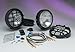 KC127 KC HiLites SlimLite: Fog Lights Black Finish 100w Clear Halogen (Pair); (Includ...