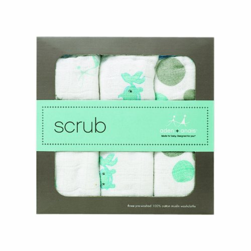 Imagen 2 de aden + anais 3040F - Pack de 3 paños de baño prelavados, 100% muselina de algodón, color blanco