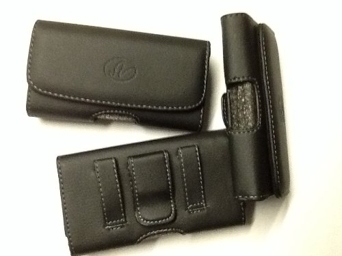 AT&T WIRELESS LG A380 LEATHER CASE WITH BELT CLIP + CAR CHARGER + WALL CHARGER