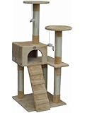 Go Pet Club Cat Tree Furniture Beige