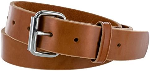 Hanks Gunner - USA Made Concealed Carry CCW Leather Gun Belt - 100 Year Warranty - 14 Ounce - Natural - 38