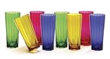 Creativeware 28-Ounce Diamond Tumbler, Set of 8