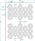 CD/DVD Hub Labels Matte Finish 260-Pak (10 sheets)