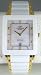 Oniss Men's Caprice II White Ceramic Watch with Gold Trim on603-mg-wht