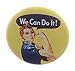 QTY 12 We Can Do It! Rosie the Riveter 1.25