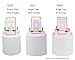 E-Simpo 4pcs Gx23 to E26/E27 Lamp Base Holder Socket Adapter, Refinded Gx23 to E26/e27 Bulb Base Converter CFL PL-S PL-C Bulb Holder Conversion Double Tab.2P in Parallel (4-Pack)