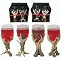 Antler Wine Glasses with Distinctive Styles 7.5", 2-pc Set
