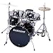 LC215 Accent CS 5pc Fusion Drum Set Black Black