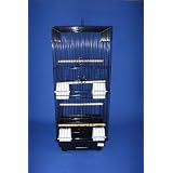 New Canary Parakeet Cockatiel LoveBird Finch Flat Top Bird Cage 14x16x31, 6624BLK