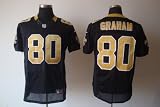 Nike NFL Nike New Orleans Saints #80 Jimmy Graham Black Man Jersey Size 44l
