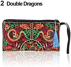 Amazing Womens Girls Ethnic Embroider Purse Wallet Clutch Card Holder Phone Bag