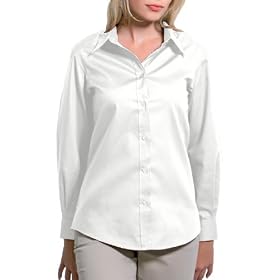 Kustom Kit Women's Pinpoint Oxford Blouse Long Sleeve