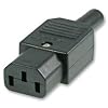 IEC Female Inline Rewireable Socket Adapter Plug 10A 250V