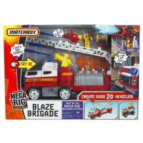 mattel matchbox mega rig fire brigade  more detail click!