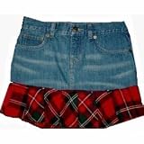 Ralph Lauren - Girls Ralph Lauren Denim Plaid Skirt 12