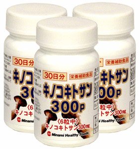 キノコキトサン３００Ｐ【３本セット】ミナミヘルシーフーズ