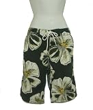 Women's Board Shorts, Flower Navy