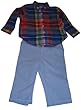 Polo by Ralph Lauren Infant Boy's 2 Pc. Outfit Plaid Shirt/Blue Pants, 9 Months Polo by Ralph Lauren Infant Boy's 2 Pc. Outfit Plaid Shirt/Blue Pants, 9 Months