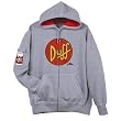 Simpsons Duff Beer Mens Zip Front Hooded Sweatshirt