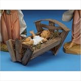 12 Inch Scale Fontanini Infant Jesus in Crib 72913