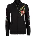 ED HARDY Black Rose Of Death Womens Jacket