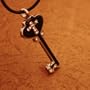 Black Cross Ancient Key Designer Inspired with Presentation Box J1119