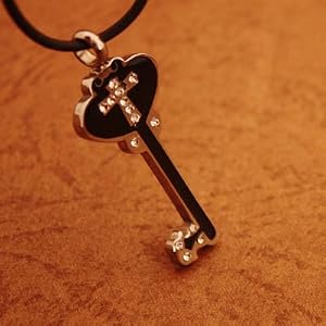 Black Cross Ancient Key Designer Inspired with Presentation Box J1119