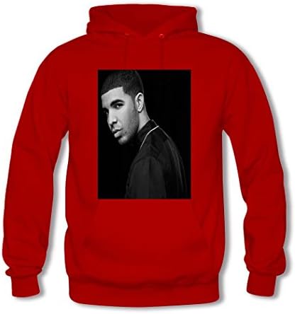 LHZO Printing Boy's Drake Graphic Cotton Hoodie Sweatshirt XX-Large Red