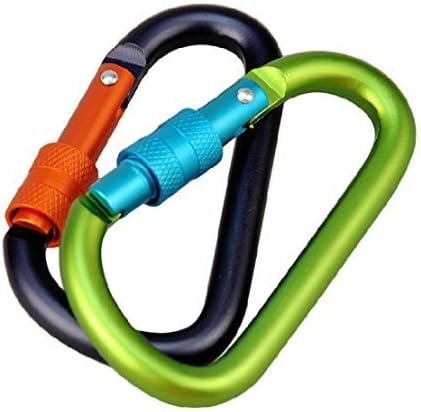 Extra Hard Type D Aluminum Mountaineering Buckle Knapsack Bottle Buckle Hook Hang Climbing Carabiner Keychain Outdoor