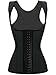 iSZEYU Womens Latex Workout Waist Trainer Vest Corset Training Body Shaper XS-8X