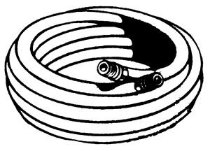 GoodYear 045 3/8-Inch-by-50-Feet Safety Yellow Rubber Hose 3/8 -Inch by 50-Feet 250 PSI With 1/4-Inch Ends