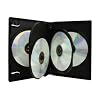 Dexlan - Pack de 3 Boitier DVD pour rangement de 4 DVD - Noir