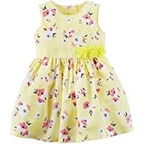 Carter's(カーターズ) フローラルサテンドレス イエロー ワンピース 3ヶ月【並行輸入】
