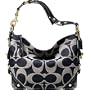 Coach Signature Carly Sac Bag Tote 12578 Denim